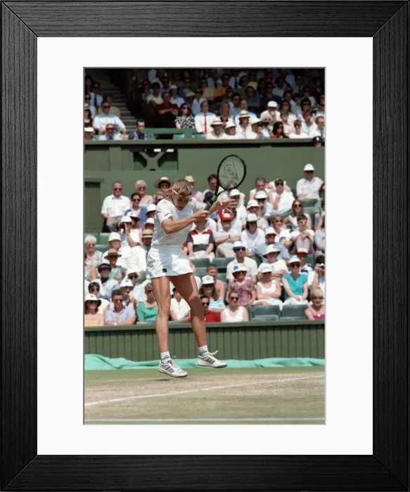 Framed Print : Wimbledon. Steffi Graf. July 1991 91-4353-044 Framed Print : Wimbledon. Steffi Graf. July 1991 91-4353-044