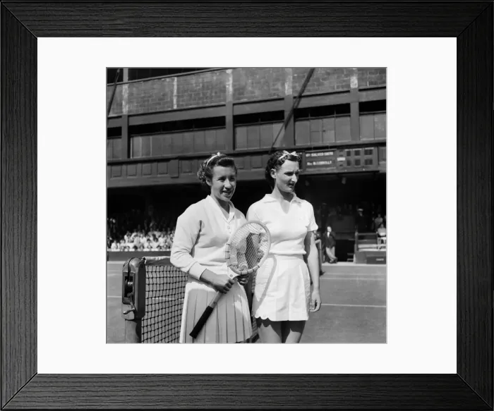 Framed Print : Wimbledon - Wightman Cup Misses Maureen Connolly and J. j. Walker Smith Framed Print : Wimbledon - Wightman Cup Misses Maureen Connolly and J. j. Walker Smith