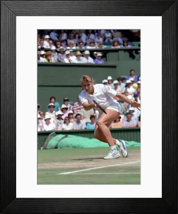 Framed Print : Wimbledon. Steffi Graf. July 1991 91-4353-002 Framed Print : Wimbledon. Steffi Graf. July 1991 91-4353-002