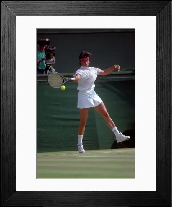 Framed Print : Wimbledon. Steffi Graf, Gabrilella Sabatini Action and Andre Agassi Marry Ho fernandez Framed Print : Wimbledon. Steffi Graf, Gabrilella Sabatini Action and Andre Agassi Marry Ho fernandez