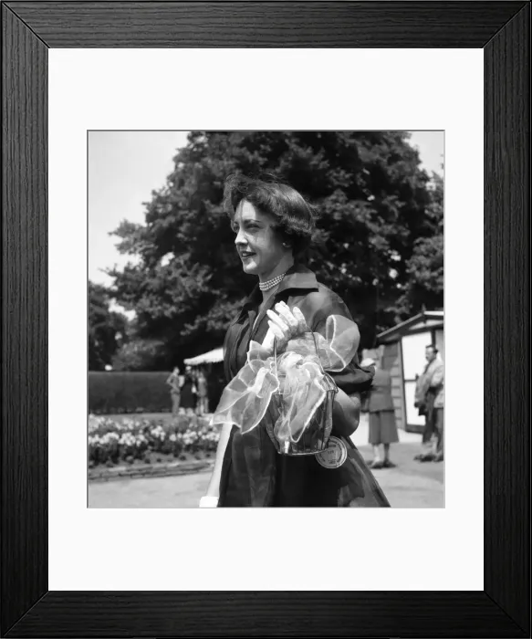 Framed Print : Wimbledon Tennis Championship. Gloria Butler - U. S. Player. June 1952 C3163