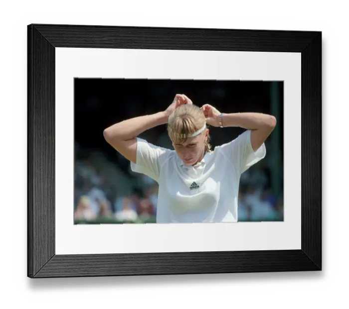Framed Print : Wimbledon. Steffi Graf. July 1991 91-4353-106 Framed Print : Wimbledon. Steffi Graf. July 1991 91-4353-106