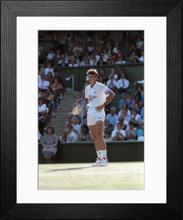 Framed Print : Wimbledon. Gabriella Sabatini, Andre Agassi, David Wheaton action. July 1991 91-4353-069 Framed Print : Wimbledon. Gabriella Sabatini, Andre Agassi, David Wheaton action. July 1991 91-4353-069