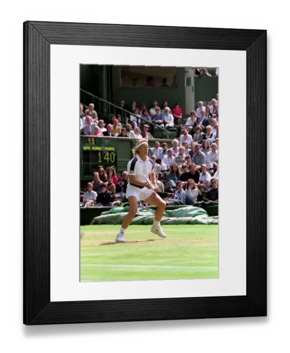 Framed Print : Wimbledon Tennis. Catarina Lindqvist v. Martina Navratilova. July 1991 91-4178-037 Framed Print : Wimbledon Tennis. Catarina Lindqvist v. Martina Navratilova. July 1991 91-4178-037
