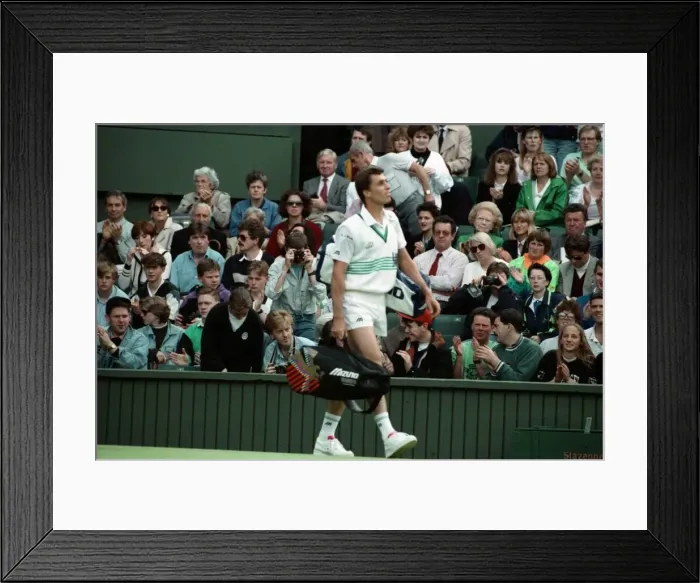 Framed Print : Wimbledon Tennis Championships. Ivan Lendl June 1991 91-4117-107 Framed Print : Wimbledon Tennis Championships. Ivan Lendl June 1991 91-4117-107