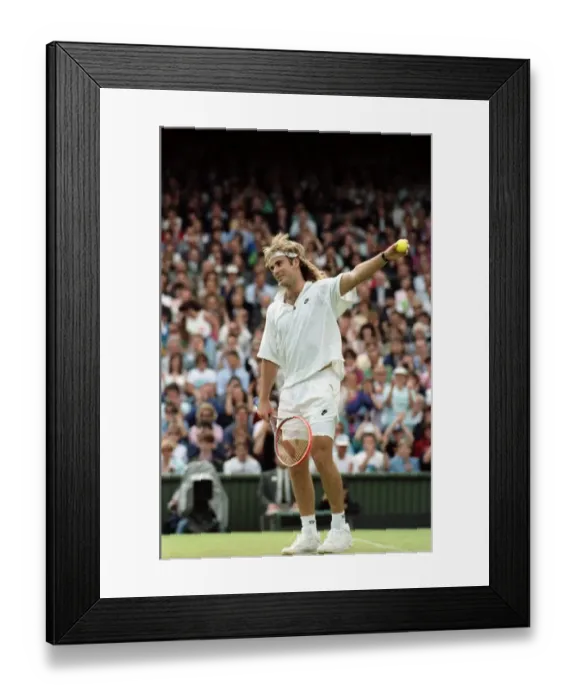 Framed Print : Wimbledon Tennis Championships. Andre Agassi. June 1991 91-4117-195 Framed Print : Wimbledon Tennis Championships. Andre Agassi. June 1991 91-4117-195