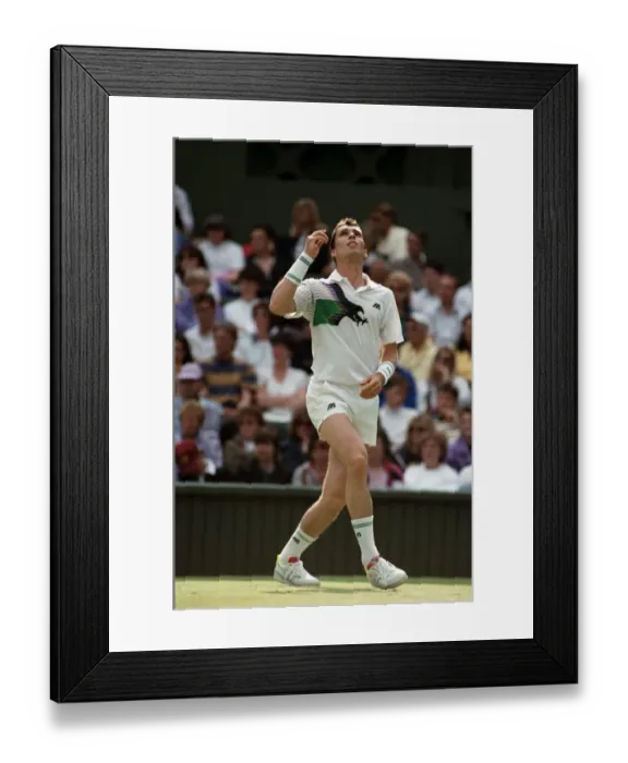 Framed Print : Wimbledon Tennis Championships. Ivan Lendl v. Kelly Evernden. June 1991 91-4117-202 Framed Print : Wimbledon Tennis Championships. Ivan Lendl v. Kelly Evernden. June 1991 91-4117-202