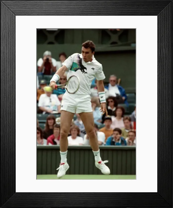 Framed Print : Wimbledon Tennis Championships. Andre Agassi June 1991 91-4117-096 Framed Print : Wimbledon Tennis Championships. Andre Agassi June 1991 91-4117-096
