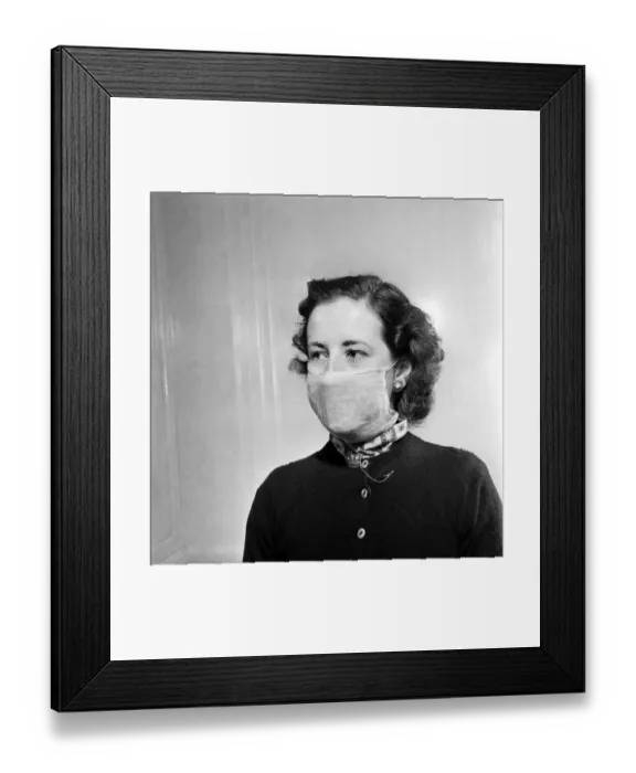 Framed Print : Smog: The new anti-smog mask invented by a London doctor