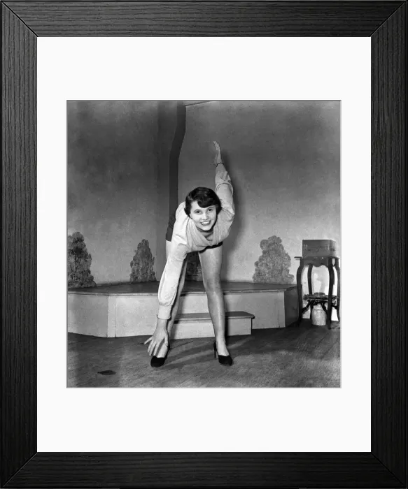 Framed Print : 18-years-old Diana Buckingham of Ripon, YorkOs, is seen in the picture doing