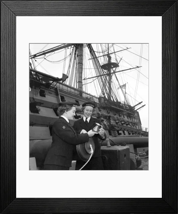 Framed Print : Royal Navy HMS Victory: WREN Margaret Mann 19 a winter in the navy Framed Print : Royal Navy HMS Victory: WREN Margaret Mann 19 a winter in the navy