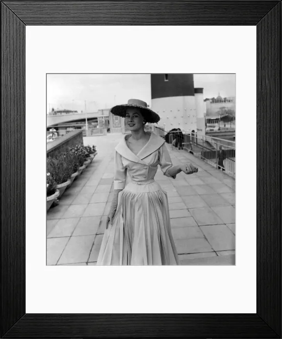 Framed Print : Models seen here modelling clothes made from modern fabric at The National Fabric Fair Framed Print : Models seen here modelling clothes made from modern fabric at The National Fabric Fair