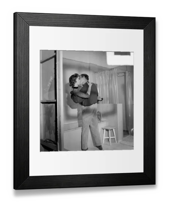 Framed Print : Entertainment Films: Gloria Grahame and John Ireland in a scene from the film