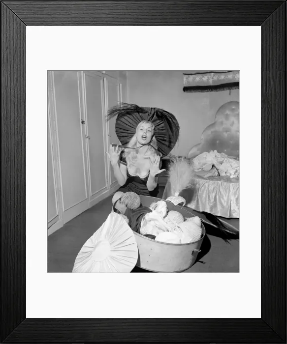 Framed Print : Daniell Lamarr French Singer. August 1953 D5220 Framed Print : Daniell Lamarr French Singer. August 1953 D5220