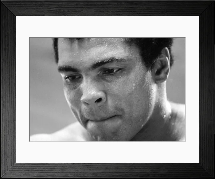 Framed Print : Muhammad Ali (Cassius Clay) training at his Pennsylvanian mountain retreat for his fight