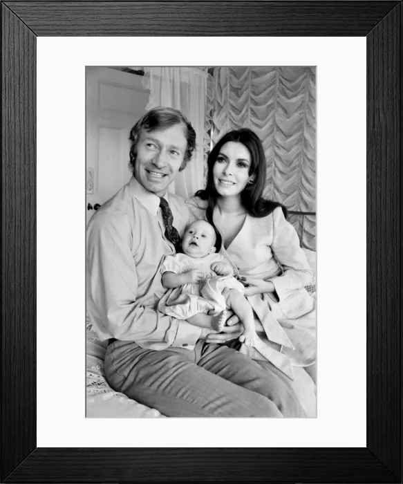 Framed Print : Playwright Terrence Frisby with his wife Christine and two month old baby boy Domonic Framed Print : Playwright Terrence Frisby with his wife Christine and two month old baby boy Domonic
