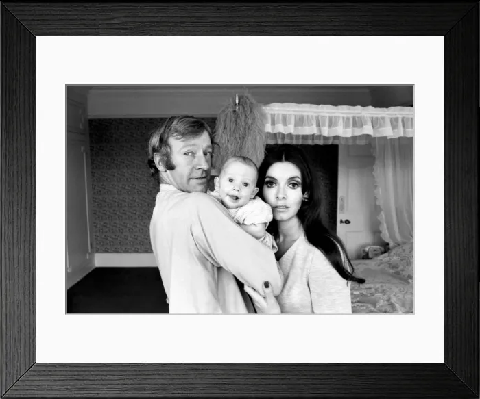 Framed Print : Playwright Terrence Frisby with his wife Christine and two month old baby boy Domonic Framed Print : Playwright Terrence Frisby with his wife Christine and two month old baby boy Domonic