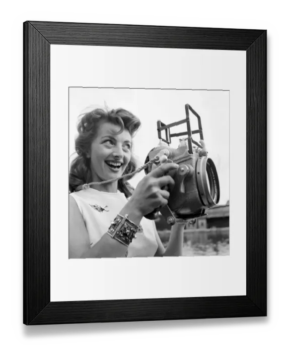 Framed Print : The girl with the worlds toughest secretarial job, is Lotte Hass Framed Print : The girl with the worlds toughest secretarial job, is Lotte Hass