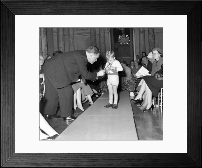 Framed Print : Child model Andrew-Mole Harrison seen here at the Wool fashion show Framed Print : Child model Andrew-Mole Harrison seen here at the Wool fashion show