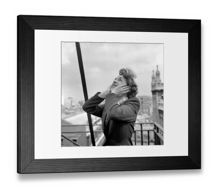 Framed Print : Girl Deafened by Jets. September 1953 D5544-001 Framed Print : Girl Deafened by Jets. September 1953 D5544-001