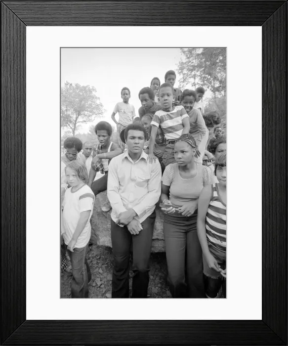 Framed Print : Muhammad Ali (Cassius Clay) training at his Pennsylvanian mountain retreat for his fight Framed Print : Muhammad Ali (Cassius Clay) training at his Pennsylvanian mountain retreat for his fight