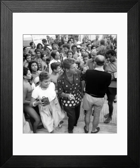 Framed Print : Venice Film Festival 1953. French actor Jean Pierre Aumond seen here with Luciana Ausk a