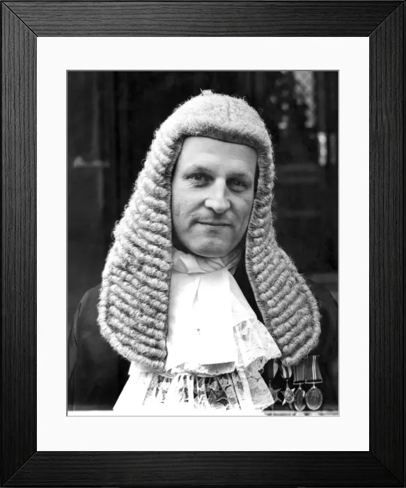 Framed Print : John Geoffrey Willmers Q. C. April 1965 P011216 Framed Print : John Geoffrey Willmers Q. C. April 1965 P011216