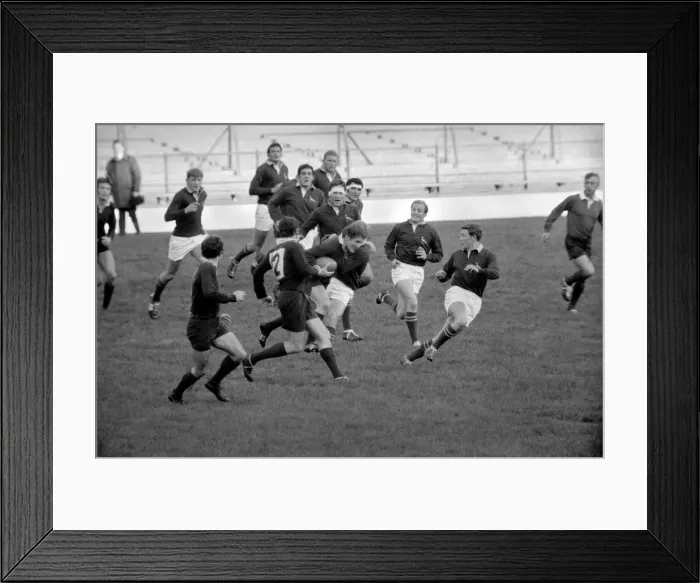 Framed Print : Rugby Union. Oxford v. South Africa. Action during the match Framed Print : Rugby Union. Oxford v. South Africa. Action during the match