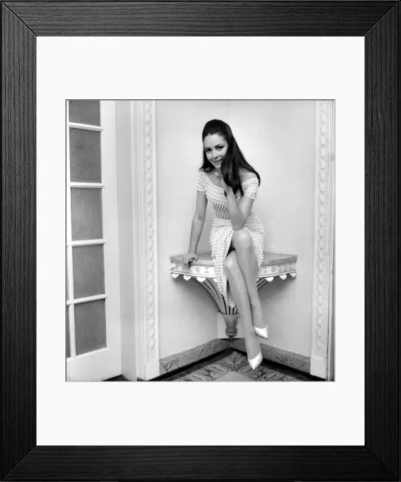Framed Print : Lovely Karin Dor, the young German born actress is in London for the opening of her Framed Print : Lovely Karin Dor, the young German born actress is in London for the opening of her