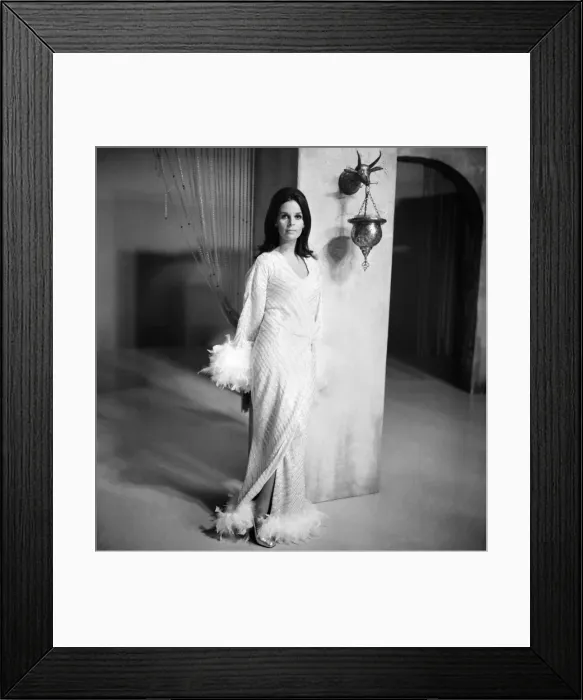 Framed Print : Claudine Longet, wife of the American singer Andy Williams, is at present in