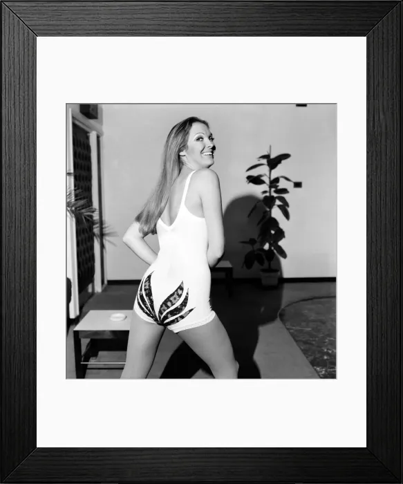 Framed Print : Fashion. Clothing. In London today Du Pont introduced the new multi-directional stretch Framed Print : Fashion. Clothing. In London today Du Pont introduced the new multi-directional stretch