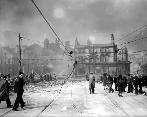 World War Two Air Raid Damage Liverpool Bomb damage at Liverpool