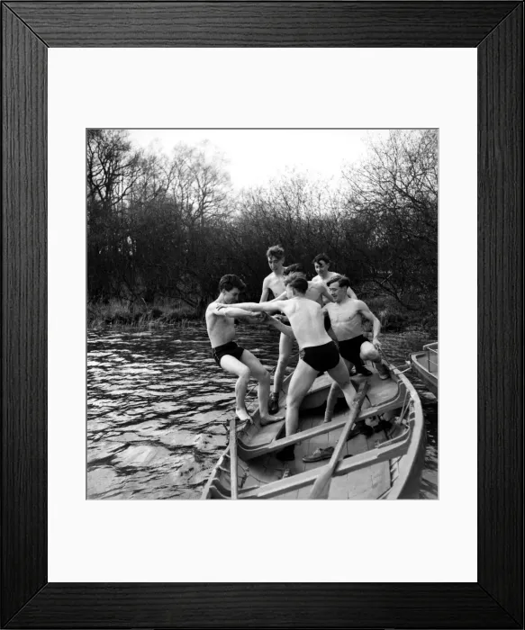 Framed Print : Man overboard Barrt King of the Port of London Authority had dodged his morning dip Framed Print : Man overboard Barrt King of the Port of London Authority had dodged his morning dip