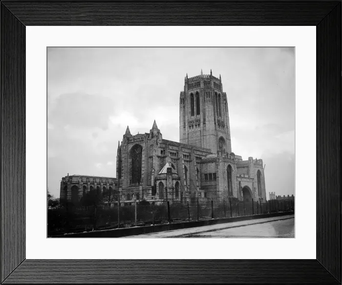 Framed Print : Liverpool Anglican Cathedral 1950 A©Mirrorpix Framed Print : Liverpool Anglican Cathedral 1950 A©Mirrorpix