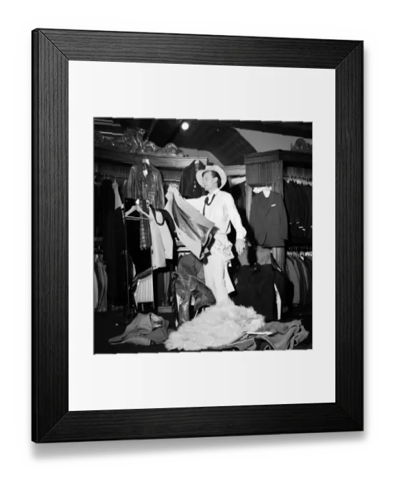 Framed Print : Fashion Clothing Humour. Young male model David Kempton from East Croydon