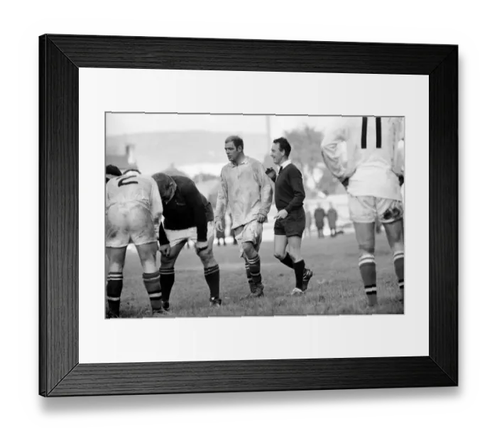 Framed Print : Swansea v. South Africa. Action from the match. November 1969 Z11069-050
