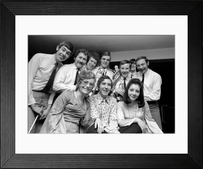 Framed Print : Entertainment Music. 16 year old Andrew Macintosh son of famous band leader Ken