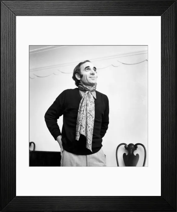 Framed Print : Entertainment. Music. One of Frances greatest pop singers Framed Print : Entertainment. Music. One of Frances greatest pop singers