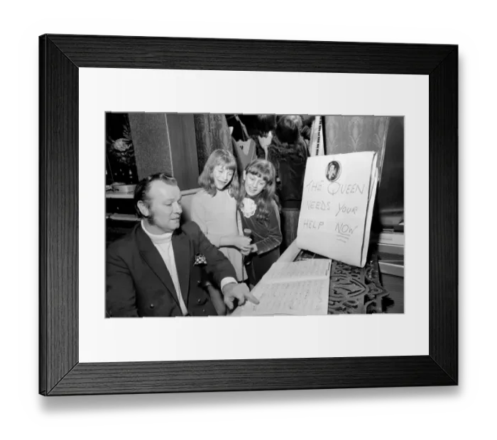 Framed Print : Kim Fentiman, aged 12, read about the dockers have a whip-round for Prince Phillip Framed Print : Kim Fentiman, aged 12, read about the dockers have a whip-round for Prince Phillip