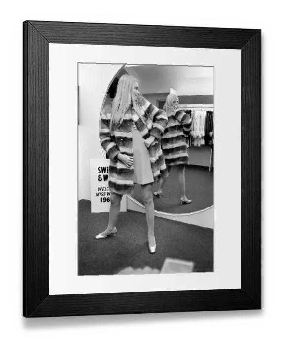 Framed Print : Beauty Contests: Miss World, 20 year old Eva Reuber-Staler Framed Print : Beauty Contests: Miss World, 20 year old Eva Reuber-Staler