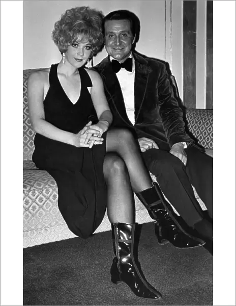 Patrick Mcnee with his new partner Linda Thorson. March 1968 P011955