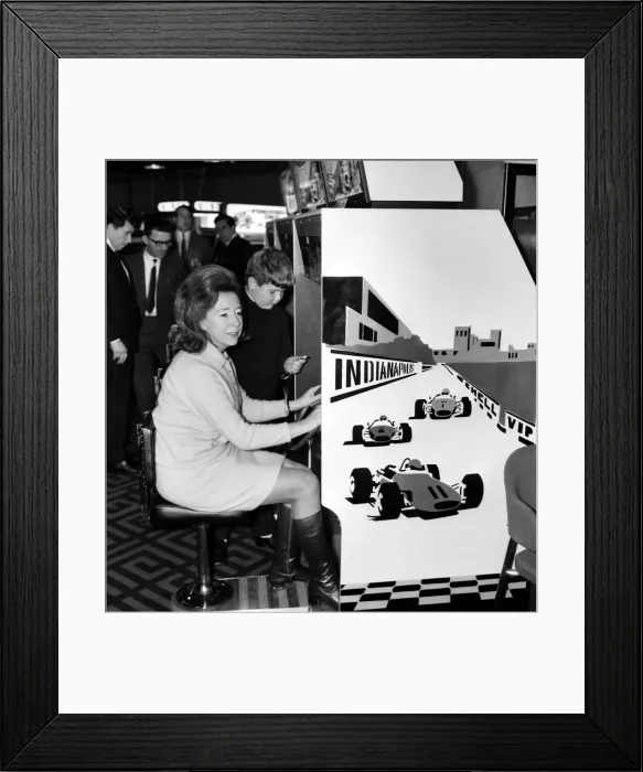 Framed Print : Britain, who used to import its amusement arcade machines from the United States is today