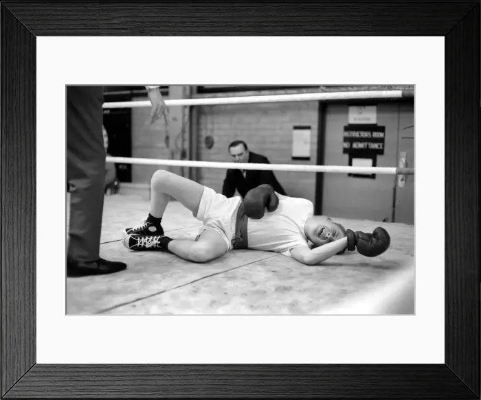 Framed Print : Today at Chelsea Barracks, Stable Lads Boxing Association started their annual Framed Print : Today at Chelsea Barracks, Stable Lads Boxing Association started their annual