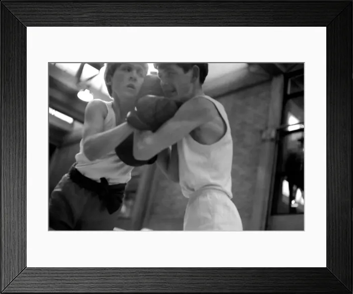 Framed Print : Today at Chelsea Barracks, Stable Lads Boxing Association started their annual