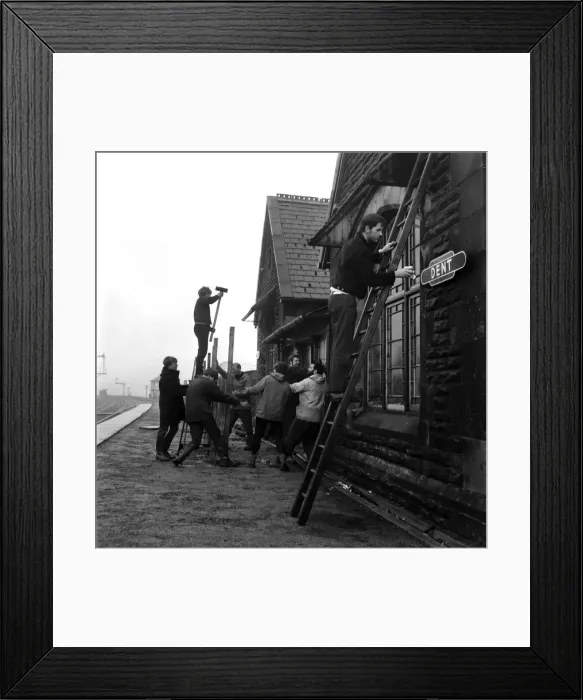 Framed Print : Transport. Rail. Funds raised by selling knickers and bras has helped schoolboys to