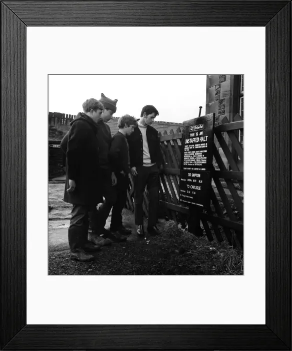 Framed Print : Transport. Rail. Funds raised by selling knickers and bras has helped schoolboys to Framed Print : Transport. Rail. Funds raised by selling knickers and bras has helped schoolboys to