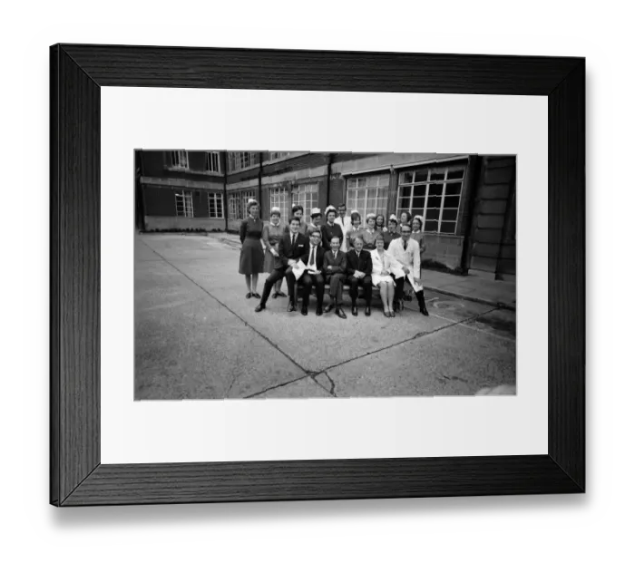 Framed Print : Medical: Childbirth: Quins were born to Mrs. Irene Hanson (33) of Rayleigh, Essex Framed Print : Medical: Childbirth: Quins were born to Mrs. Irene Hanson (33) of Rayleigh, Essex
