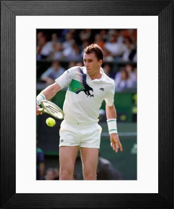 Framed Print : Wimbledon Tennis Championships. Ivan Lendl v. Kelly Evernden. June 1991 91-4117-190 Framed Print : Wimbledon Tennis Championships. Ivan Lendl v. Kelly Evernden. June 1991 91-4117-190