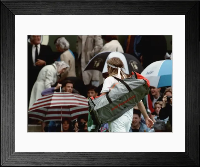 Framed Print : Wimbledon Tennis Championships. Andre Agassi June 1991 91-4117-108 Framed Print : Wimbledon Tennis Championships. Andre Agassi June 1991 91-4117-108