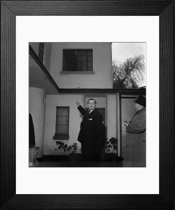 Framed Print : George Dawson outside his home. November 1952 C5748-001 Framed Print : George Dawson outside his home. November 1952 C5748-001